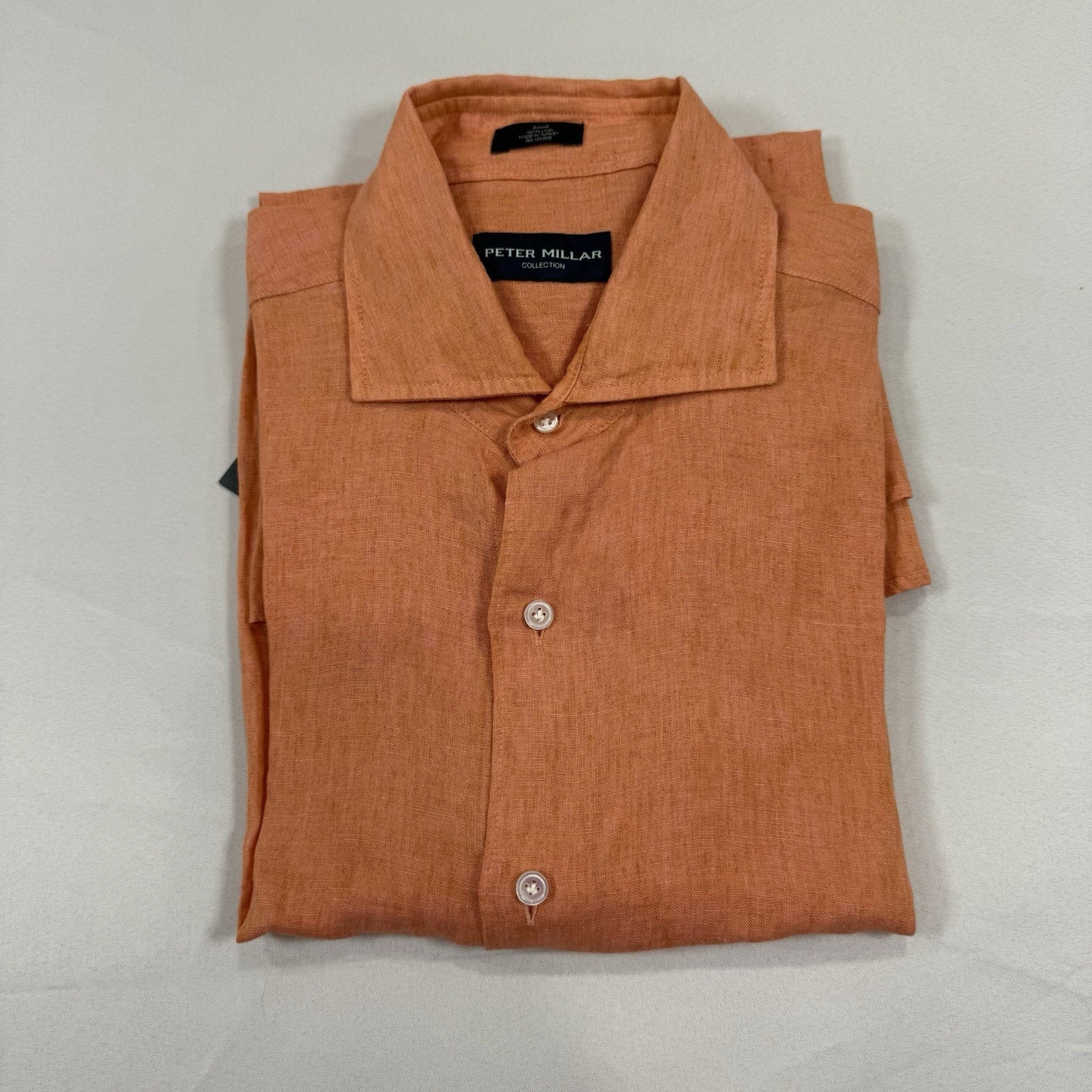 Peter Millar Collection Linen Button Down Shirt Size Small Nwt $248
